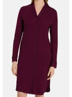 Große Größen Hanro Nachthemd Langarm Natural Comfort In Plum Günstig Kaufen -hanro shop hanro nachthemd langarm natural comfort in plum 2