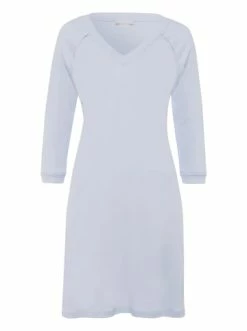 Große Größen Hanro Nachthemd Langarm Pure Essence In Blue Glow Günstig Kaufen