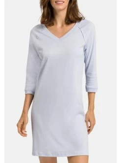 Große Größen Hanro Nachthemd Langarm Pure Essence In Blue Glow Günstig Kaufen -hanro shop hanro nachthemd langarm pure essence in blue glow 6