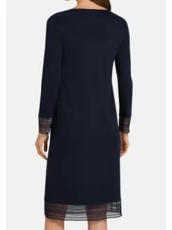 Große Größen Hanro Nachthemd Langarm Sina In Deep Navy Günstig Kaufen -hanro shop hanro nachthemd langarm sina in deep navy 3