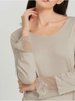 Große Größen Hanro Nachthemd Lovis 100cm In Pumice Günstig Kaufen -hanro shop hanro nachthemd lovis 100cm in pumice 5