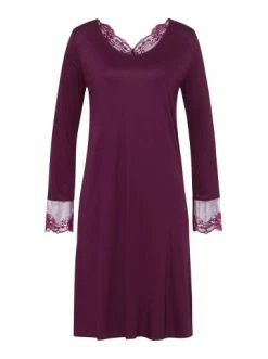 Große Größen Hanro Nachthemd Lovis 100cm In Sumac Günstig Kaufen