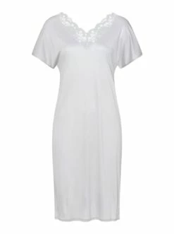 Große Größen Hanro Nachthemd Mae In Silver Grey Günstig Kaufen