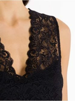 Große Größen Hanro Nachthemd Moments ärmellos, 90cm In Schwarz Günstig Kaufen -hanro shop hanro nachthemd moments armellos 90cm in schwarz 4