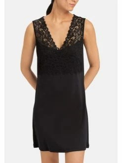 Große Größen Hanro Nachthemd Moments In Schwarz Günstig Kaufen