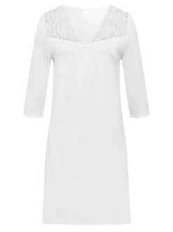 Große Größen Hanro Nachthemd Moments In Weiß Günstig Kaufen