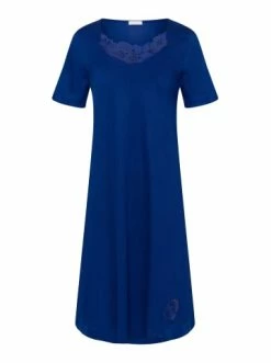 Große Größen Hanro Nachthemd Paola In Space Blue Günstig Kaufen