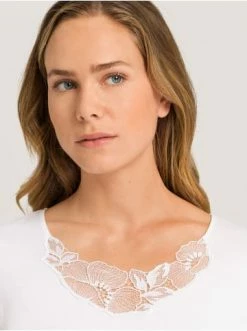 Große Größen Hanro Nachthemd Paola In Weiß Günstig Kaufen -hanro shop hanro nachthemd paola in weiss 11