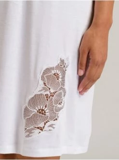 Große Größen Hanro Nachthemd Paola In Weiß Günstig Kaufen -hanro shop hanro nachthemd paola in weiss 5