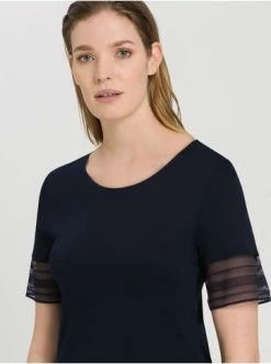 Große Größen Hanro Nachthemd Sina 100cm In Dunkelblau Günstig Kaufen -hanro shop hanro nachthemd sina 100cm in dunkelblau 5