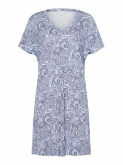 Große Größen Hanro Nachthemd Sleep & Lounge In Calm Paisley Günstig Kaufen