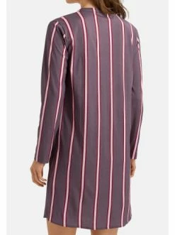 Große Größen Hanro Nachthemd Sleep & Lounge In Sleek Stripe Günstig Kaufen -hanro shop hanro nachthemd sleep and lounge in sleek stripe 2