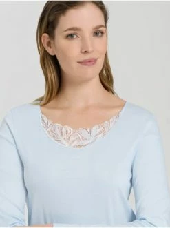 Große Größen Hanro Nachthemd Zelda 110cm In Glacier Günstig Kaufen -hanro shop hanro nachthemd zelda 110cm in glacier 4