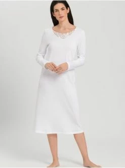 Große Größen Hanro Nachthemd Zelda 110cm In Weiß Günstig Kaufen -hanro shop hanro nachthemd zelda 110cm in weiss 2