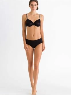 Wäsche Hanro Panty Satin Deluxe In Schwarz Günstig Kaufen -hanro shop hanro panty satin deluxe in schwarz 4