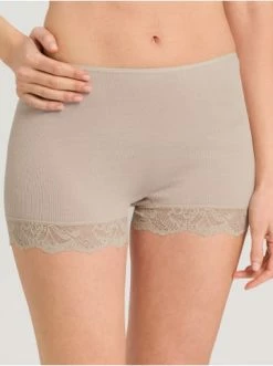 Wäsche Hanro Panty Woolen Lace In Pumice Günstig Kaufen -hanro shop hanro panty woolen lace in pumice 2