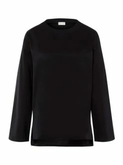 Große Größen Hanro Pullover Natural Shirt In Black Beauty Günstig Kaufen