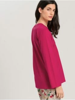 Große Größen Hanro Pullover Natural Shirt In Pink Mimosa Günstig Kaufen -hanro shop hanro pullover natural shirt in pink mimosa 3