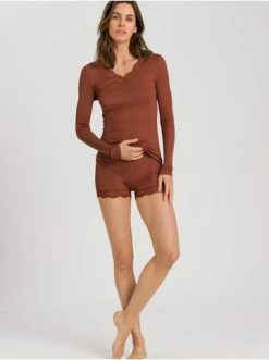 Große Größen Hanro Pullover Woolen Lace In Marsala Günstig Kaufen -hanro shop hanro pullover woolen lace in marsala 4