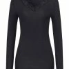 Große Größen Hanro Pullover Woolen Lace In Schwarz Günstig Kaufen -hanro shop hanro pullover woolen lace in schwarz
