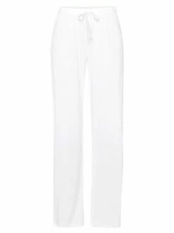 Große Größen Hanro Pyama Hose Cotton Deluxe In Weiß Günstig Kaufen