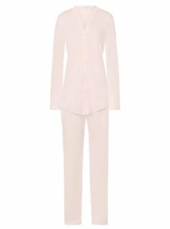 Große Größen Hanro Pyjama Cotton Deluxe In Crystal Pink Günstig Kaufen