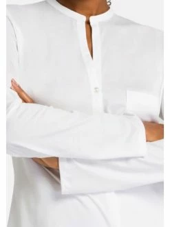 Große Größen Hanro Pyjama Cotton Deluxe In Weiß Günstig Kaufen -hanro shop hanro pyjama cotton deluxe in weiss 3