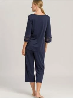 Große Größen Hanro Pyjama Delia In Blueberry Günstig Kaufen -hanro shop hanro pyjama delia in blueberry 3
