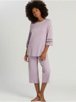 Große Größen Hanro Pyjama Delia In Lavender Cream Günstig Kaufen -hanro shop hanro pyjama delia in lavender cream 2