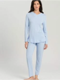 Große Größen Hanro Pyjama Dion In Hortensia Günstig Kaufen -hanro shop hanro pyjama dion in hortensia 2