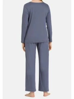 Große Größen Hanro Pyjama Moments In Pigeon Günstig Kaufen -hanro shop hanro pyjama moments in pigeon 2