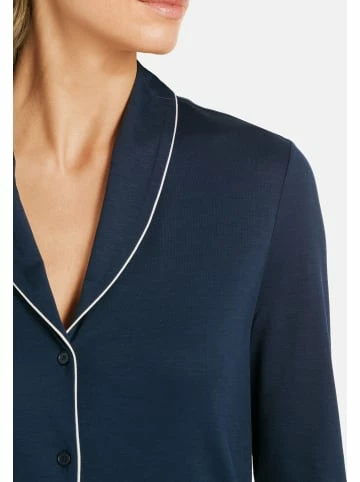 Große Größen Hanro Pyjama Natural Comfort In Deep Navy Günstig Kaufen 4 Große Größen Hanro Pyjama Natural Comfort In Deep Navy Günstig Kaufen - Image 2