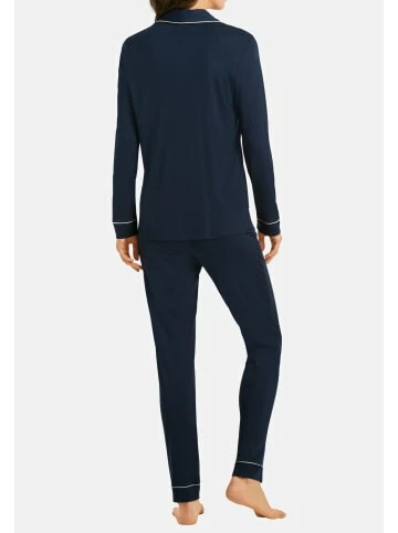 Große Größen Hanro Pyjama Natural Comfort In Deep Navy Günstig Kaufen 3 Große Größen Hanro Pyjama Natural Comfort In Deep Navy Günstig Kaufen