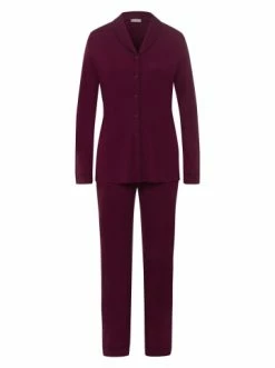 Große Größen Hanro Pyjama Natural Comfort In Plum Günstig Kaufen