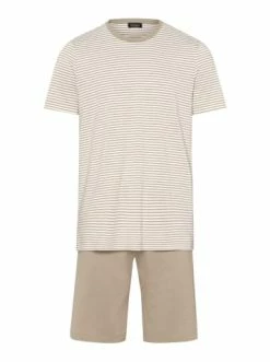 Wäsche Hanro Pyjama Night & Day In Greige Rings Günstig Kaufen