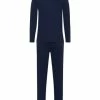 Wäsche Hanro Pyjama Night Selection In Dunkelblau Günstig Kaufen -hanro shop hanro pyjama night selection in dunkelblau