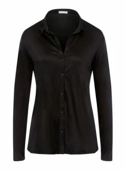 Große Größen Hanro Pyjamaoberteil Grand Central In Black Beauty Günstig Kaufen