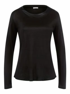 Große Größen Hanro Pyjamaoberteil Grand Central In Black Beauty Günstig Kaufen