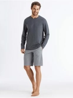 Shirts & Longsleeves Hanro Pyjamaoberteil Night & Day In Enigma Melange Günstig Kaufen -hanro shop hanro pyjamaoberteil night and day in enigma melange 4