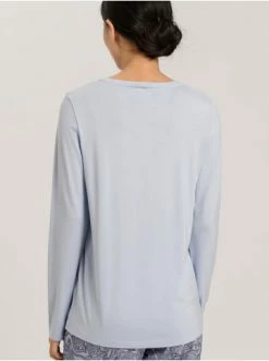 Große Größen Hanro Pyjamaoberteil Sleep & Lounge In Cloud Blue Günstig Kaufen -hanro shop hanro pyjamaoberteil sleep and lounge in cloud blue 3