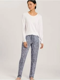 Große Größen Hanro Pyjamaoberteil Sleep & Lounge In Weiß Günstig Kaufen -hanro shop hanro pyjamaoberteil sleep and lounge in weiss 2