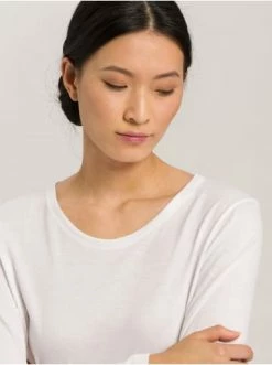 Große Größen Hanro Pyjamaoberteil Sleep & Lounge In Weiß Günstig Kaufen -hanro shop hanro pyjamaoberteil sleep and lounge in weiss 3