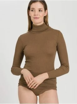 Große Größen Hanro Rollkragenshirt Nora In Walnut Günstig Kaufen -hanro shop hanro rollkragenshirt nora in walnut 2