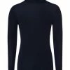 Wäsche Hanro Rollkragenshirt Woolen Silk In Dunkelblau Günstig Kaufen