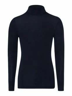 Wäsche Hanro Rollkragenshirt Woolen Silk In Dunkelblau Günstig Kaufen