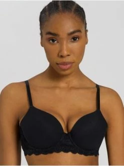 Große Größen Hanro Schalen-BH Moments In Schwarz Günstig Kaufen -hanro shop hanro schalen bh moments in schwarz 6