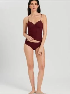 Große Größen Hanro Schalen BH Top Allure In Dark Burgundy Günstig Kaufen -hanro shop hanro schalen bh top allure in dark burgundy 4