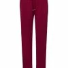 Große Größen Hanro Schlafanzug Hose Lang Sleep & Lounge In Burgundy Günstig Kaufen -hanro shop hanro schlafanzug hose lang sleep and lounge in burgundy