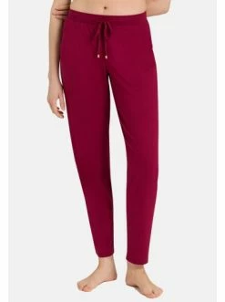 Große Größen Hanro Schlafanzug Hose Lang Sleep & Lounge In Burgundy Günstig Kaufen -hanro shop hanro schlafanzug hose lang sleep and lounge in burgundy 2