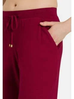 Große Größen Hanro Schlafanzug Hose Lang Sleep & Lounge In Burgundy Günstig Kaufen -hanro shop hanro schlafanzug hose lang sleep and lounge in burgundy 4